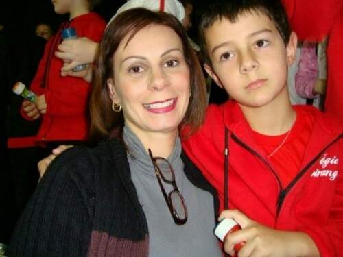 Odilaine Uglione com Bernardo.  (Foto: Reprodução)