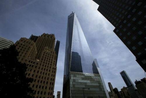 A torre One World Trade Center vista da West Street em Nova York. (Foto: Reprodução)