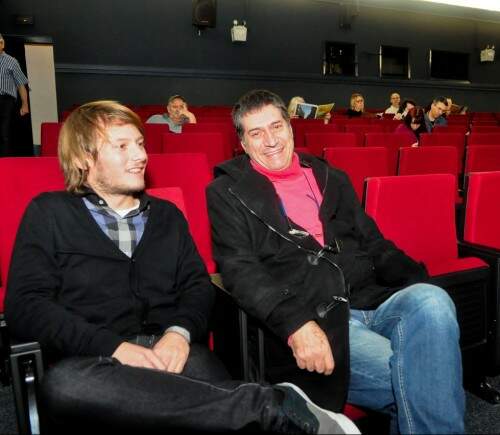 Bruno Polidoro e Luciano Alabarse: filme e temas a respeito do escritor que tem o entusiasmo da nova geração. Foto: Lívia Stumpf/Especial