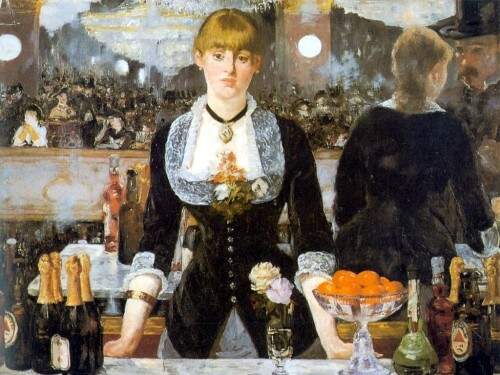 O óleo "Le bar aux Folies Bergère", um dos mais representativos do impressionista francês Édouard Manet (foto: Reprodução)