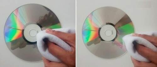 Limpe o CD com movimento retos, de dentro para fora.  (Foto: Reprodução)