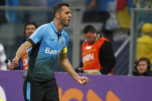 Rhodolfo fez o gol da vitória gremista na Arena (Foto: Lucas Uebel/Grêmio)