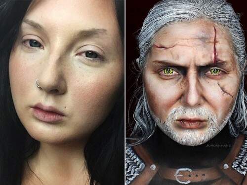 Artistas faz transformações que parecem truques gráficos. Foto: Reprodução