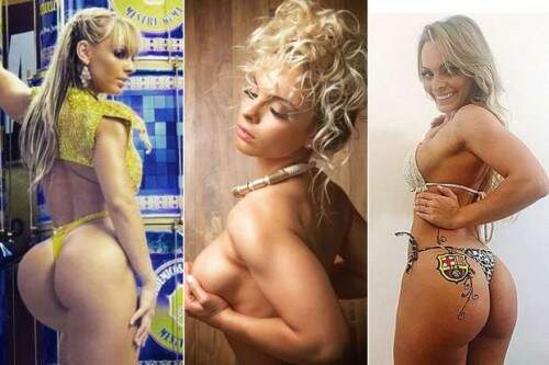 Miss Bumbum 2014,  Indianara Carvalho gosta de exibir a razão do título. Imagem: Reprodução