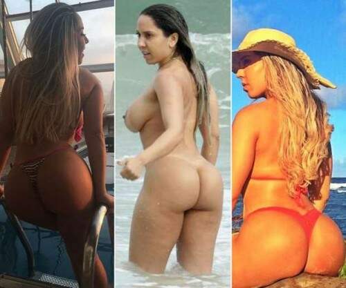 Mulher Melão explora a nudez mostrando um corpão. Imagem Reprodução
