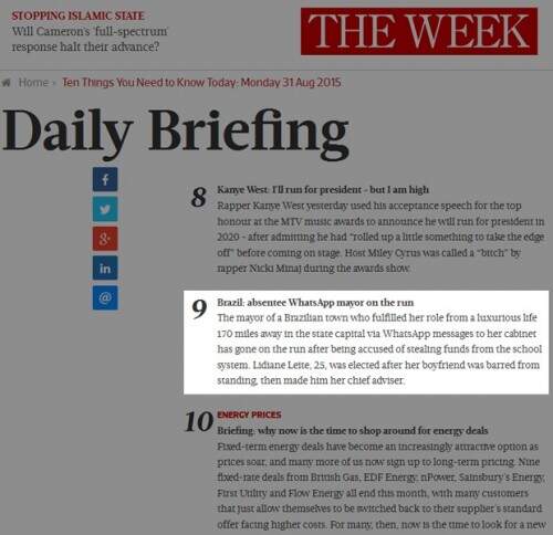 Em nota, The Week britânica comenta suspeita de corrupção no Maranhão. (Foto: Reprodução)