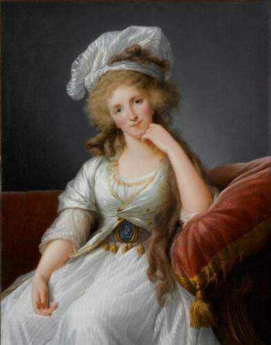 Retrato de Louise-Marie-Adelaïde de Bourbon atribuído à artista Élisabeth Vigée Le Brun. (Foto: divulgação)