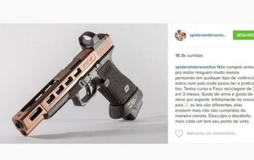 Anderson Silva se defendeu dizendo que nos Estados Unidos não é proibido ter armas e que ele possui habilitação para portar esses artefatos. (Imagem: Reprodução)