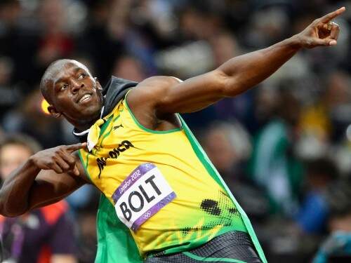 Bolt é bi-campeão olímpico dos 100 metros rasos. Foto: Reprodução
