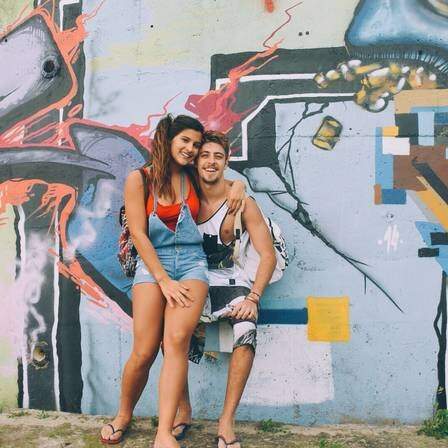 Giulia Costa e  com o ex Eike Duarte. (Foto: Reprodução)
