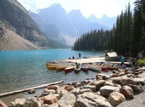 Moraine Lake no Vale dos 10 Picos. (Foto: Beto Conte/Divulgação)