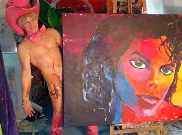 Michael Jackson, que morreu em 2009, é outro que já foi homenageado pelo artista. (Foto: Reprodução)