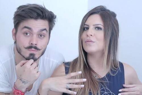 Henrique Tomaz e Rubia contaram a novidade pelo Youtube. (Foto: Reprodução)