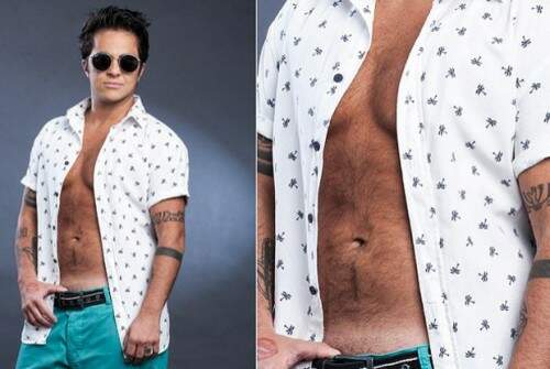 Thammy depois de sua retirada de seios. (Foto: Reprodução)