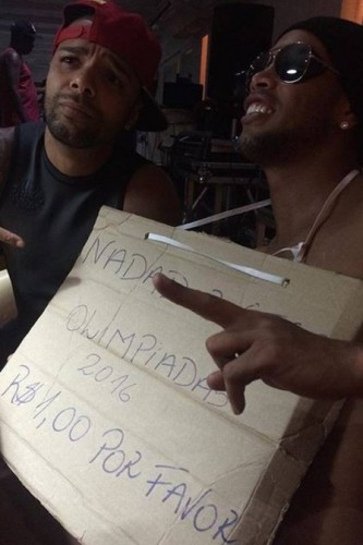 Jogador pede contribuição de 1 real. Foto: Reprodução