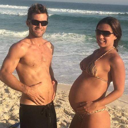 O ator e a esposa. (Foto: Reprodução)