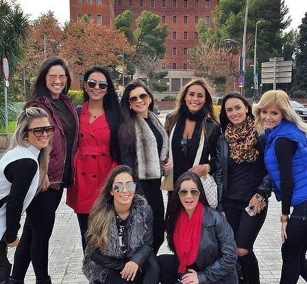 Amigas de Neymar em Barcelona. (Foto: Reprodução)