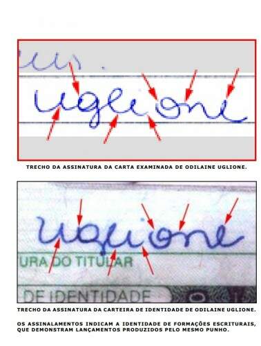 Um perito particular contratado pela família de Odilaine disse que a carta encontrada não foi escrita por ela. (Foto: Reprodução)