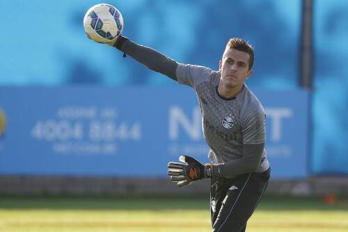 Marcelo tem mais cinco anos de contrato com o Tricolor. (Foto: Lucas Uebel/Grêmio)