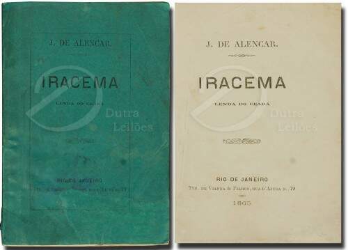 Primeira edição do livro Iracema. (Foto:  Dutra Leilões/divulgação)