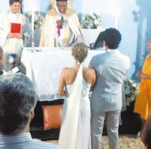 Convidado fez registro da celebração e publicou na internet. (Foto: Reprodução)
