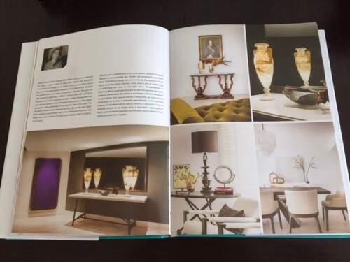 O texto de apresentação sobre a designer. (Foto: Reprodução)