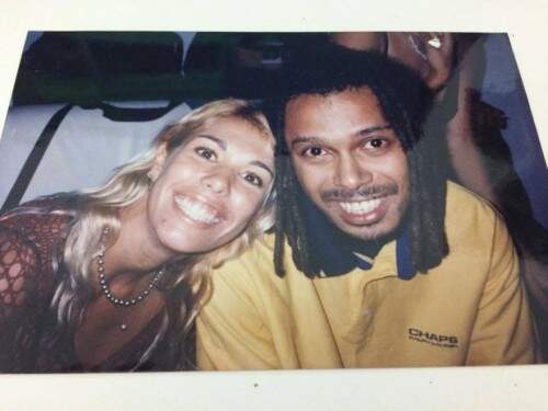 Thiene Silveira e Marcelo Falcão na época em que se conheceram. (Foto: Reprodução) 