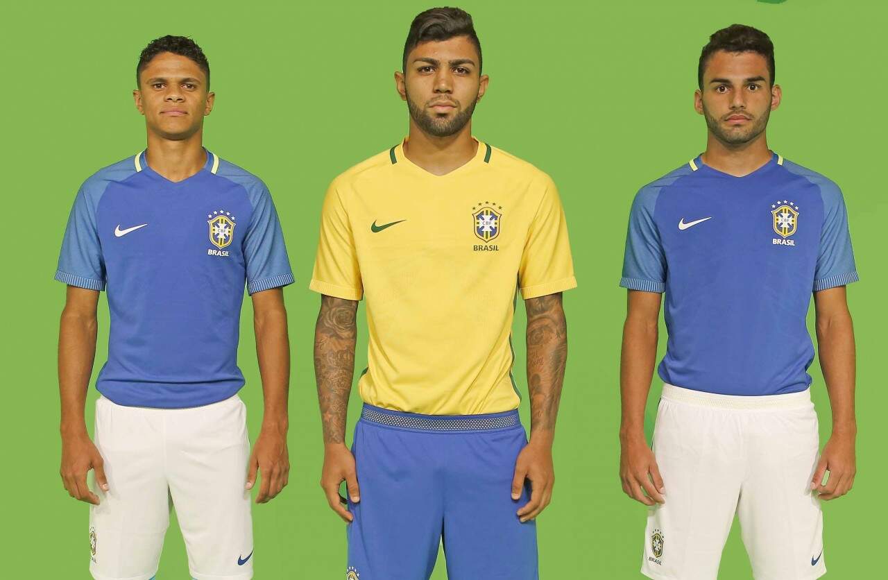 Camisas e calções seguem os modelos tradicionais do time canarinho. (Foto: Rafael Ribeiro/CBF)