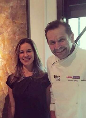 Giuliana e o marido, o chef Floriano Spiess. (Foto: Lenara Petenuzzo/especial)