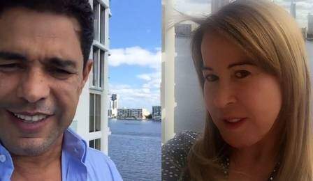 Zezé e Zilu passam férias juntos em Miami. (Foto: Reprodução)