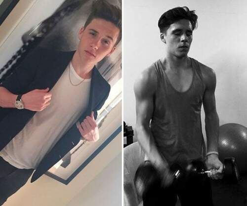 Filho do ex-jogador de futebol David Beckham, um ícone de beleza, e de Victoria Beckham, uma das referências internacionais da moda, Brooklyn Beckham se vale de genética e já atua como modelo da Burberry. (Crédito: Reprodução)
