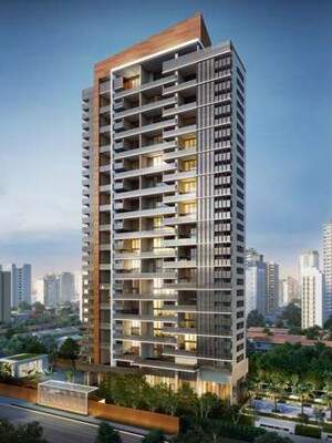 Apartamentos que serão construídos no local onde desabou estande de vendas na Vila Olímpia. (Foto: Reprodução Cyrela)