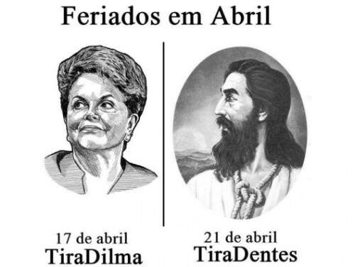 Figura da presidenta é explorada em toda a web. (Crédito: Reprodução)