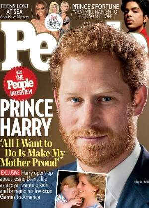 Príncipe Harry é capa da revista "People". (Foto: Reprodução)