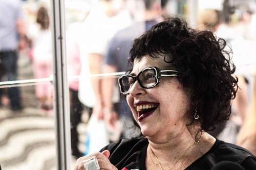 Na foto, a patrona da Feira do Livro 2016, Cíntia Moscovich. Foto: Jackson Ciceri / O Sul