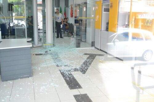 Bandidos assaltam agência bancárias em Fontoura Xavier. (Foto: Émerson Coito/Prefeitura de Fontoura Xavier/Divulgação)