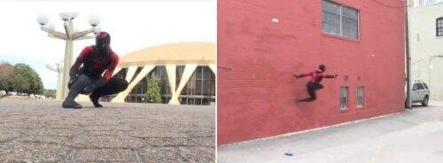 Especialista em artes marciais, o super-herói diz ter impedido vários crimes (foto: reprodução/Facebook)