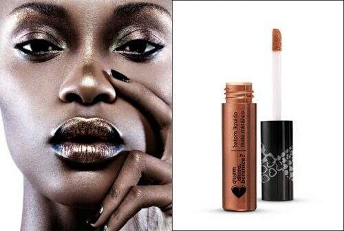 Cobre e dourado têm glamour extra na pele negra Reprodução (Foto: Reprodução)