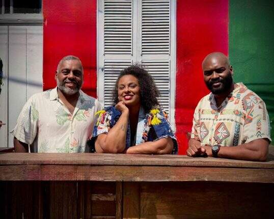 André Nascimento, Andréa Cavalheiro e Edu Moreira