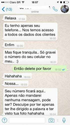 Cliente relatou o caso em seu perfil do Facebook. (Foto: Reprodução)