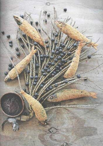 O belo visual da fotografia do “Peixe frito com açaí”, ilustração do Livro “Cozinha de Origem”, evidencia os atrativos da culinária paraense. Imagem: Reprodução