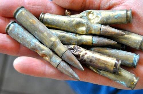 Cartuchos que Benno engoliu. (Crédito: AP)