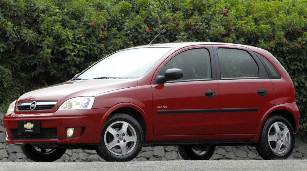 O Chevrolet Corsa foi o veículo com maior produção da história da marca, com 3 milhões de unidades. Foto: Divulgação