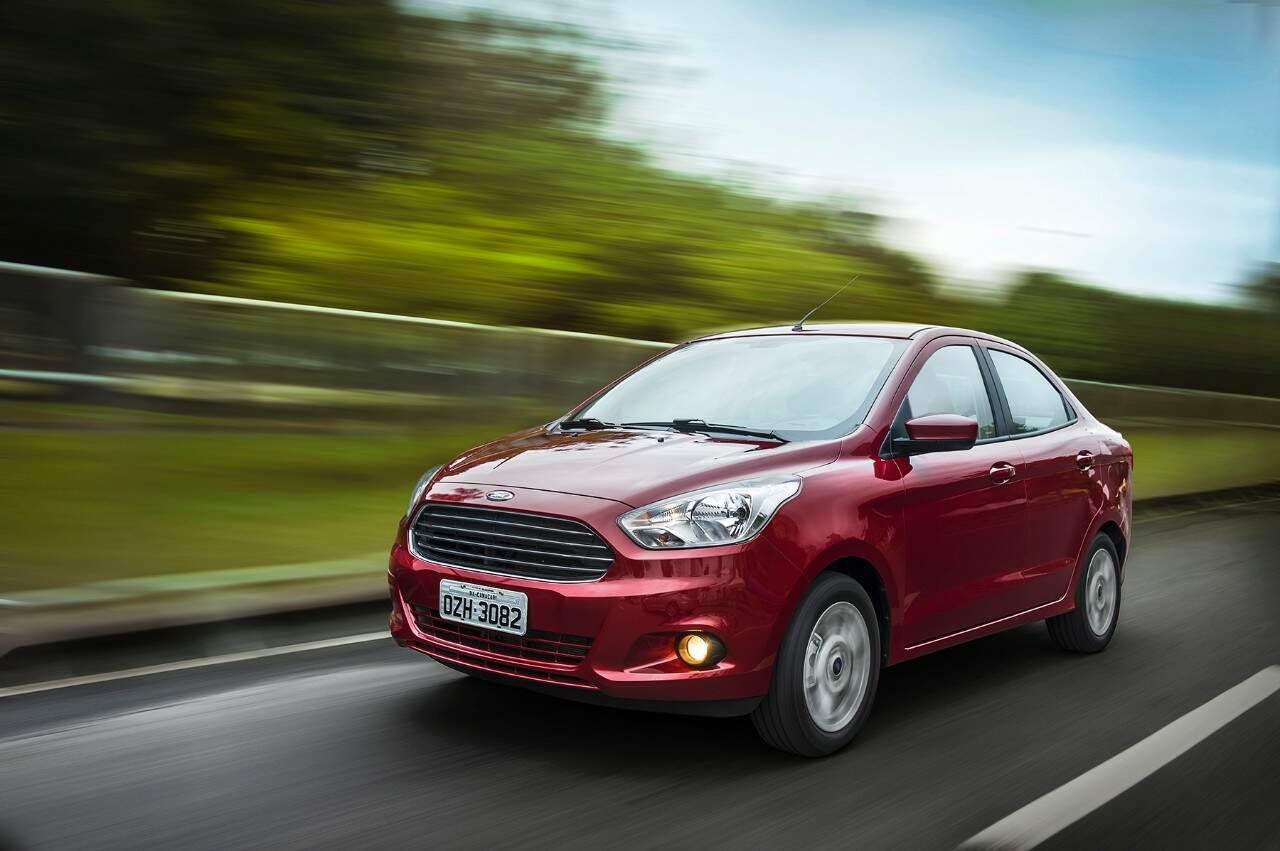 Ka+ (sedan) e Ka (hatch) registraram, somados, 12 mil unidades comercializadas no período. Foto: Divulgação