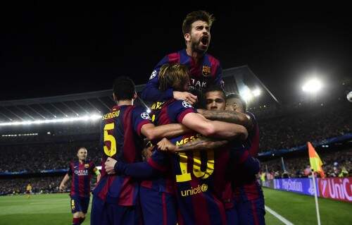 Barcelona praticamente garantiu vaga da final da Liga dos Campeões. (Foto: Pierre-Philippe Marcou/AFP)