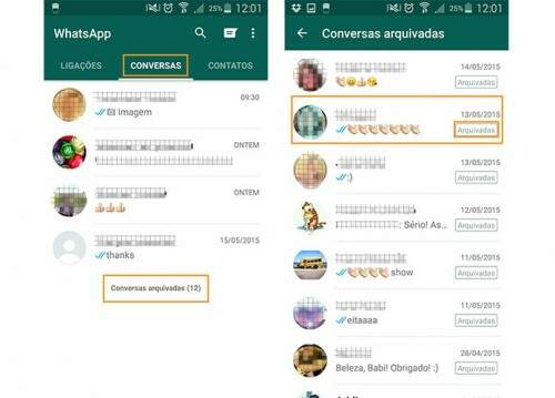 Acesse as conversas arquivadas no WhatsApp. (Crédito: Reprodução)