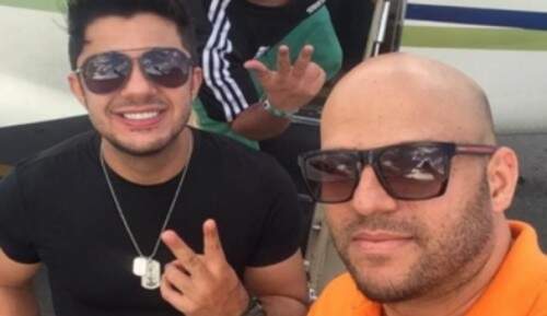 Ronaldo (D) com Cristiano Araújo (Foto: Reprodução)