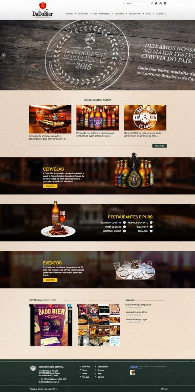 DaDo Bier comemora 20 anos com novo portal