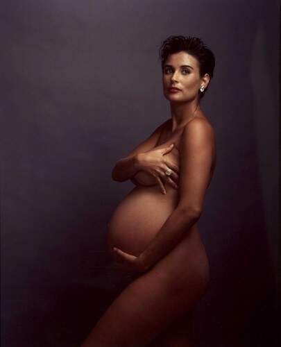 Demi Moore para a  “Vanity Fair” , em 1991. Foto: Reprodução