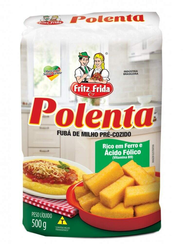 Nova embalagem Polenta Fritz & Frida